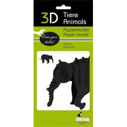3D Paper Model - Elephant -