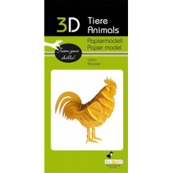 3D Paper Model - Cock