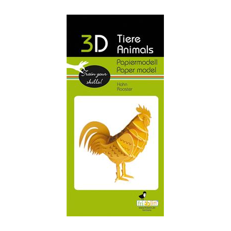 3D Paper Model - Cock