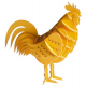 3D Paper Model - Cock