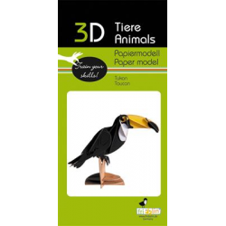 3D Paper Model - Toucan