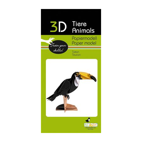 3D Paper Model - Toucan