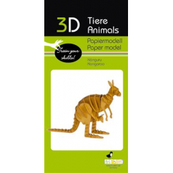 3D Paper Model - Kangaroo