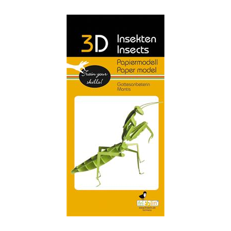 3D Paper Model - Praying Mantis