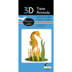 3D Paper Model - Seahorse