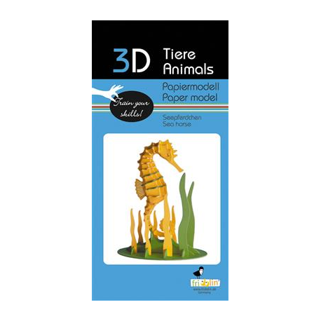 3D Paper Model - Seahorse