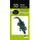 3D Paper Model - Crocodile