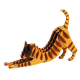 3D Paper Model - Cat redbrown