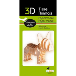3D Paper Model - Buldog