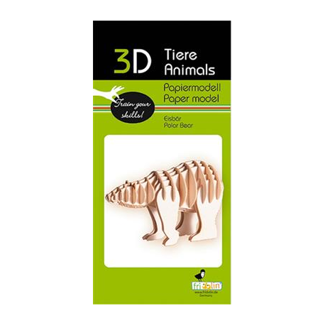 3D Paper Model - Polar bear