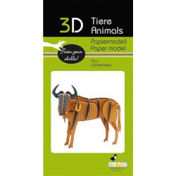 3D Paper Model - Wildebeest