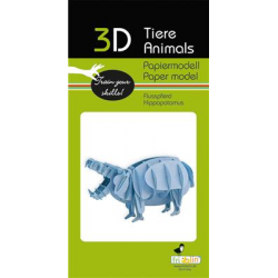 3D Paper Model - Hippo