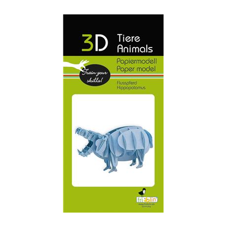 3D Paper Model - Hippo