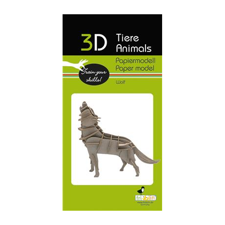 3D Paper Model - Wolf