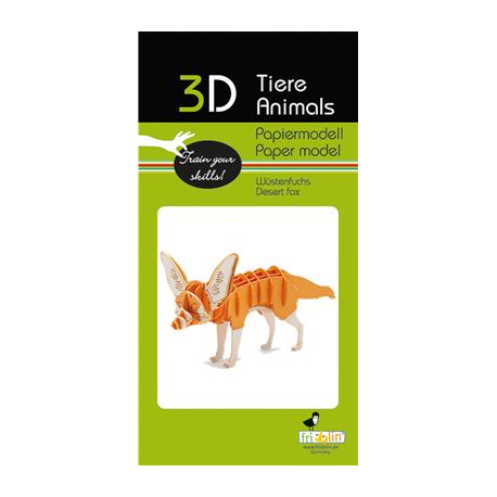 3D Paper Model - Desert Fox