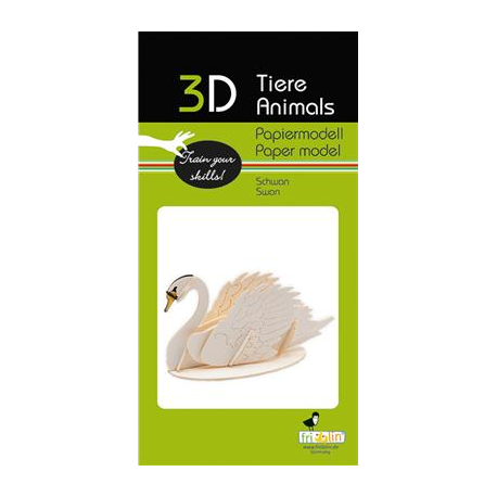 3D Paper Model - Swan