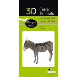 3D Paper Model - Donkey