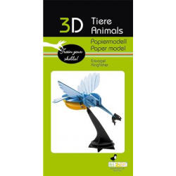 3D Paper Model - Kingfisher