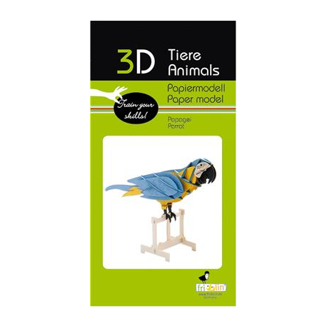 3D Paper Model - Parrot
