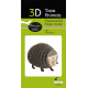3D Paper Model - Hedgehog
