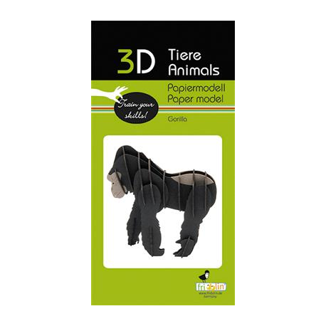 3D Paper Model - Gorilla