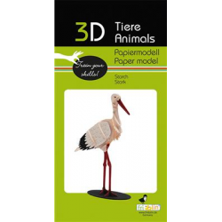 3D Paper Model - Stork