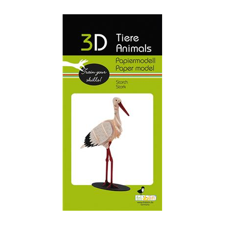 3D Paper Model - Stork