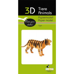 3D Paper Model - Tiger