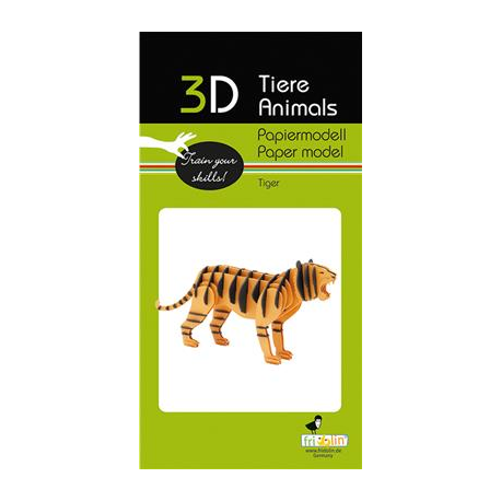 3D Paper Model - Tiger