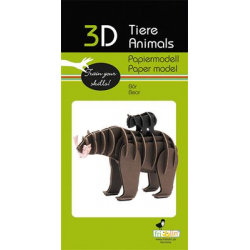 3D Paper Model - Bear