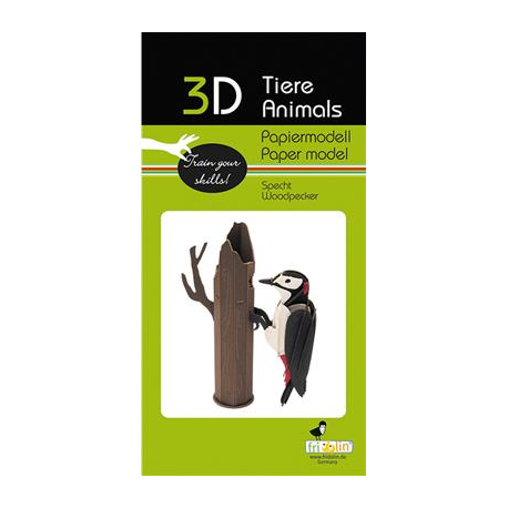 3D Paper Model - Woodpecker