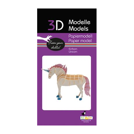 3D Paper Model - Unicorn