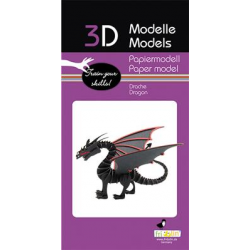 3D Paper Model - Dragon