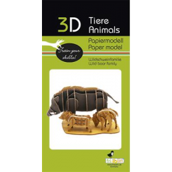 3D Paper Model - Wild boar
