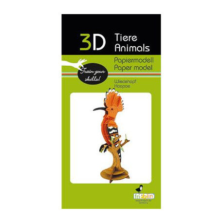 3D Paper Model - Hoopoe