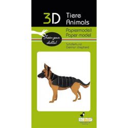 3D Paper Model - Shepherd dog