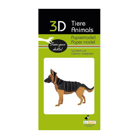 3D Paper Model - Shepherd dog