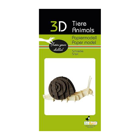 3D Paper Model - Snail