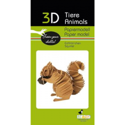 3D Paper Model - Squirrel