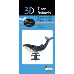 3D Paper Model - Blue whale