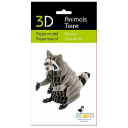 3D Paper Model - Raccoon