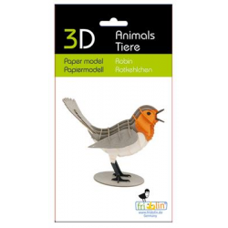 3D Paper Model - Robin