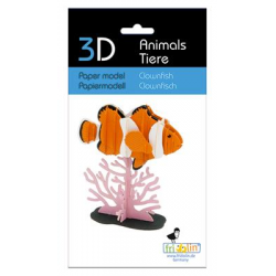 3D Paper Model - Clownfish