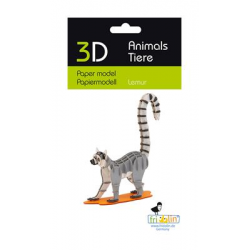 3D Paper Model - Lemur