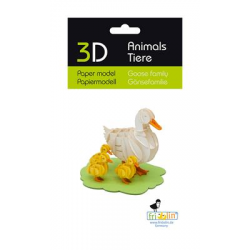 3D Paper Model - Goose- family