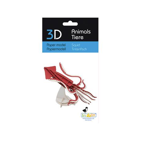 3D Paper Model - Squid