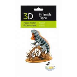 3D Paper Model - Lizard