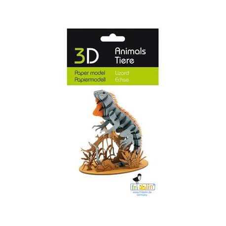 3D Paper Model - Lizard