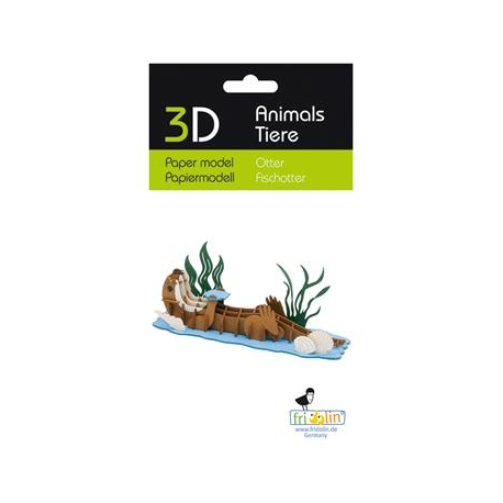 3D Paper Model - Otter