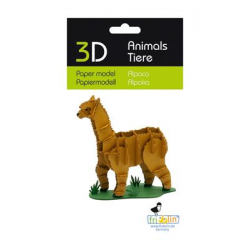 3D Paper Model - Alpaca